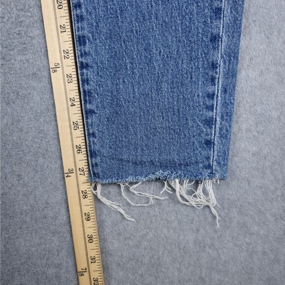 Neuw Womens Size 27 Lola High Waisted Mom Jeans Frayed Hem - Picture 16 of 16